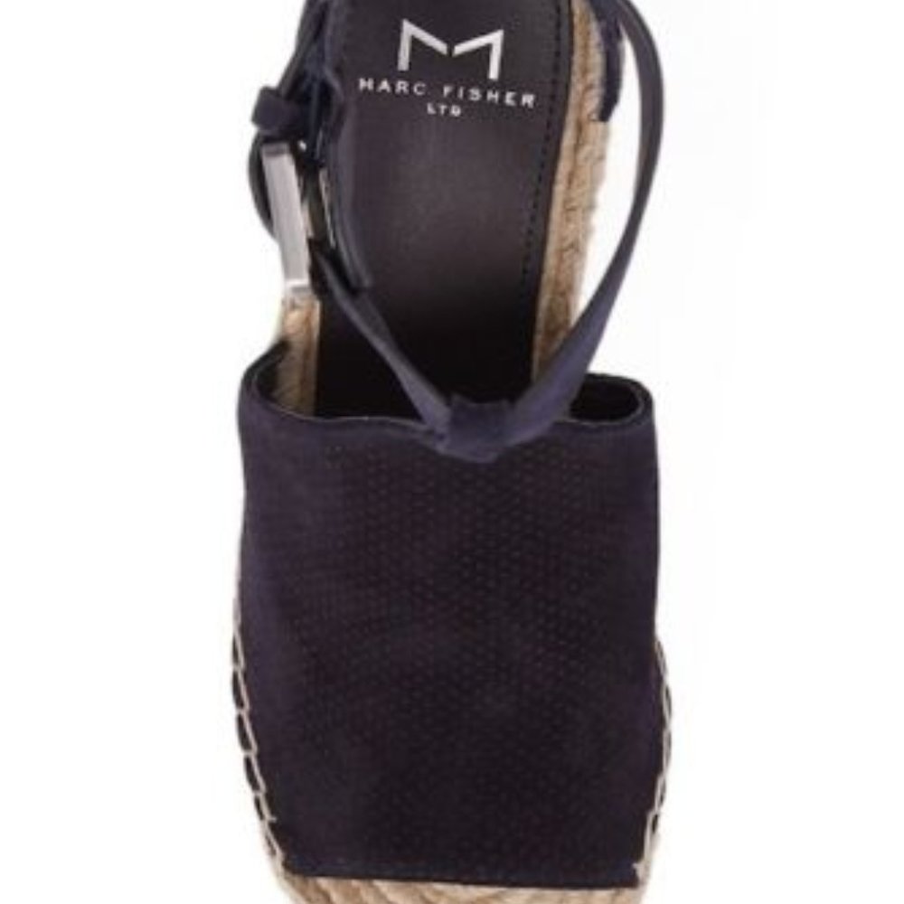 Nib Marc Fisher Ltd Annie Perforated Wedge 9.5-10 - image 5